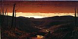 Famous Catskills Paintings - A Twilight in the Catskills